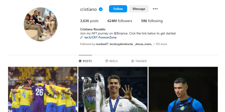 Cristiano Ronaldo Instagram